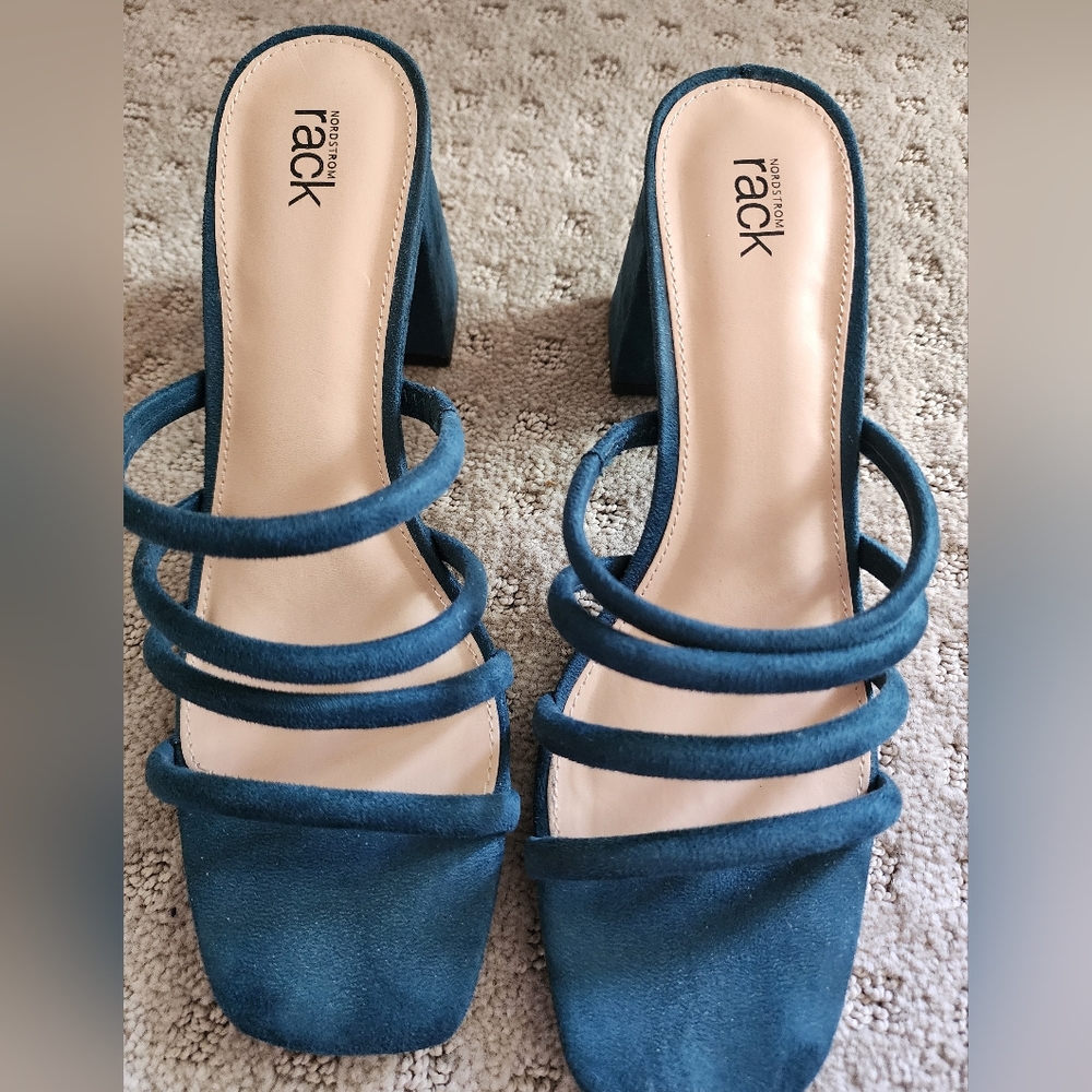 Nordstrom Rack - Deep Teal Slides - image 1